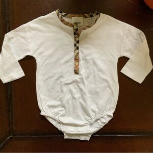 Burberry Long Sleeve Onesie, 18M
